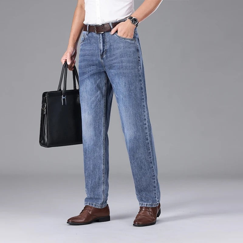 Breslo Relaxed Straight Leg Denim Jeans