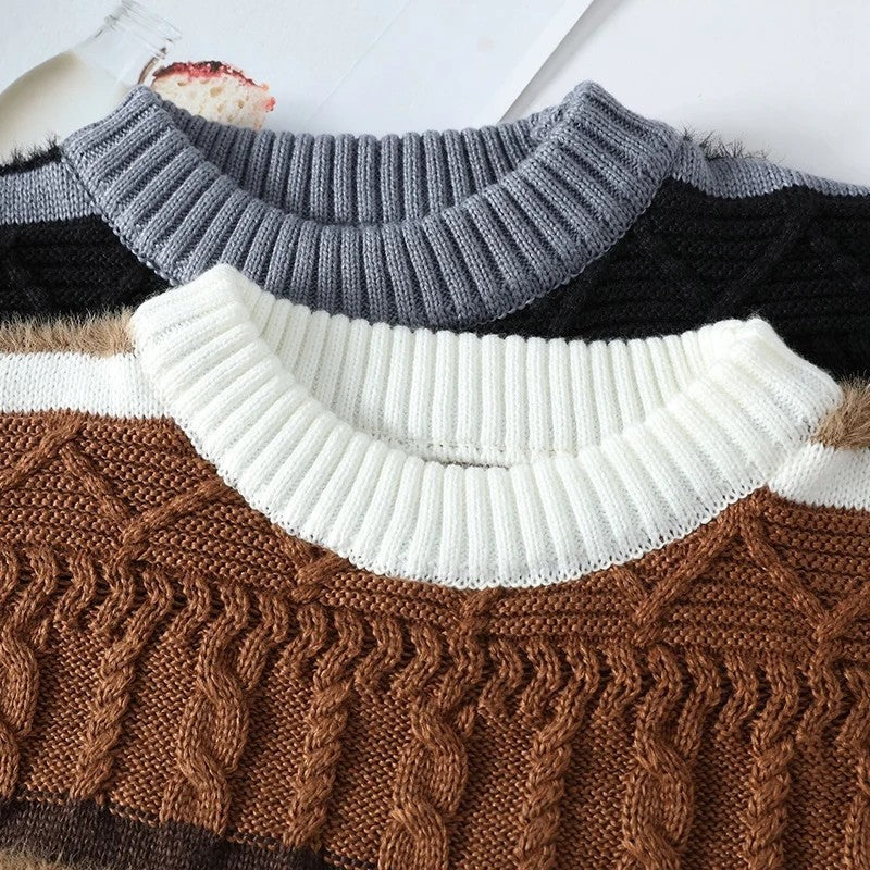 Brionne Textured Stripe Knit Sweater