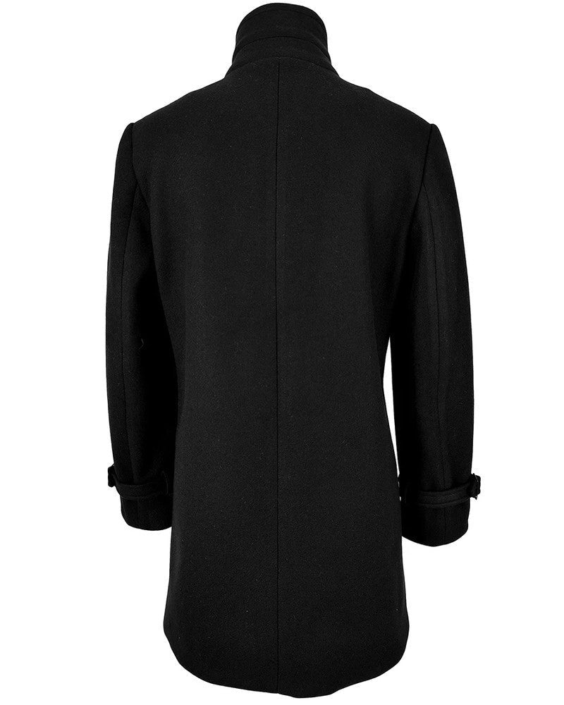 Claire Double-Breasted Wool Trench Coat