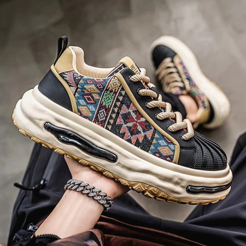Diego Men's Patterned Platform Athletic Sneakers