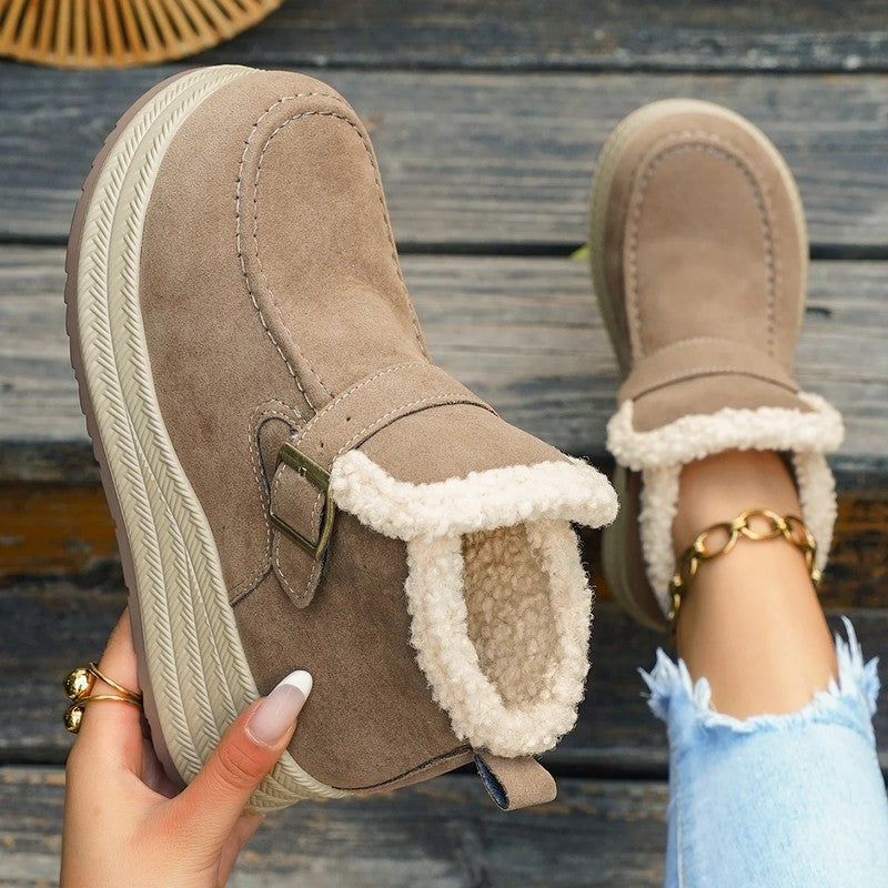 Elyria Cozy Fleece Lined Platform Boots