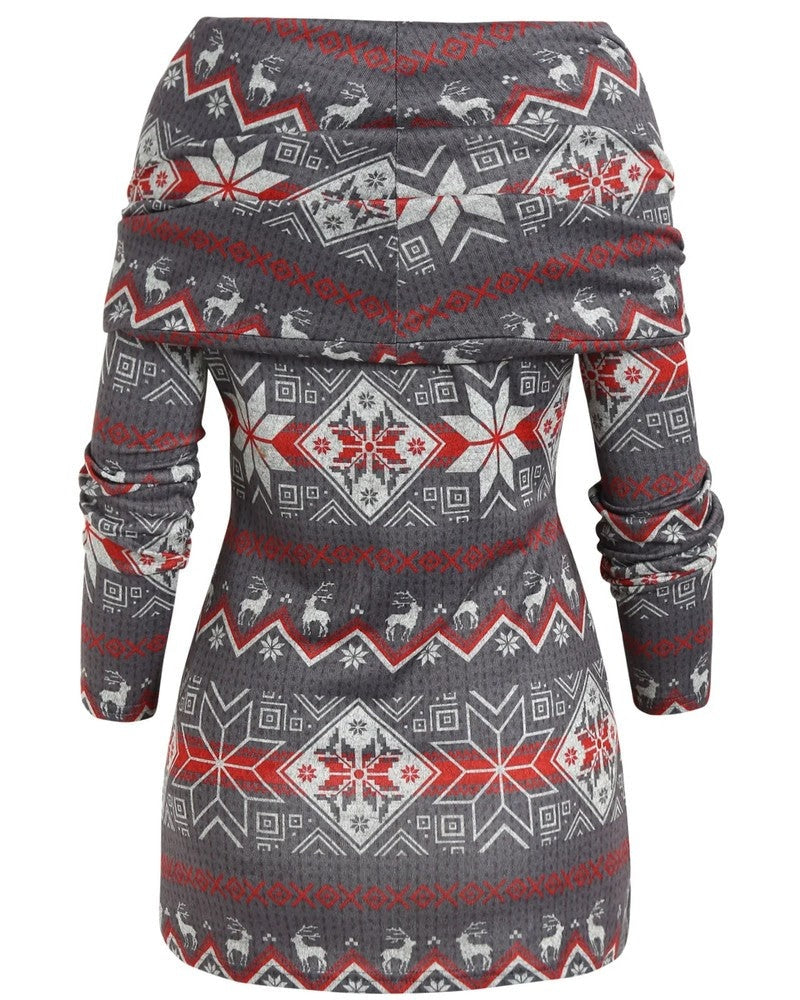 Ivy Fair Isle Cable Knit Sweater