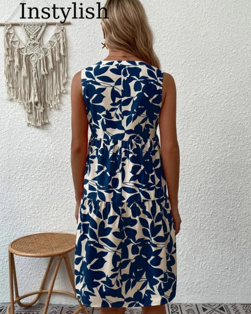 Lunira Relaxed Sleeveless Tiered Sundress