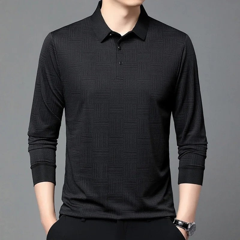 Marcus Men's Textured Knit Polo Shirt