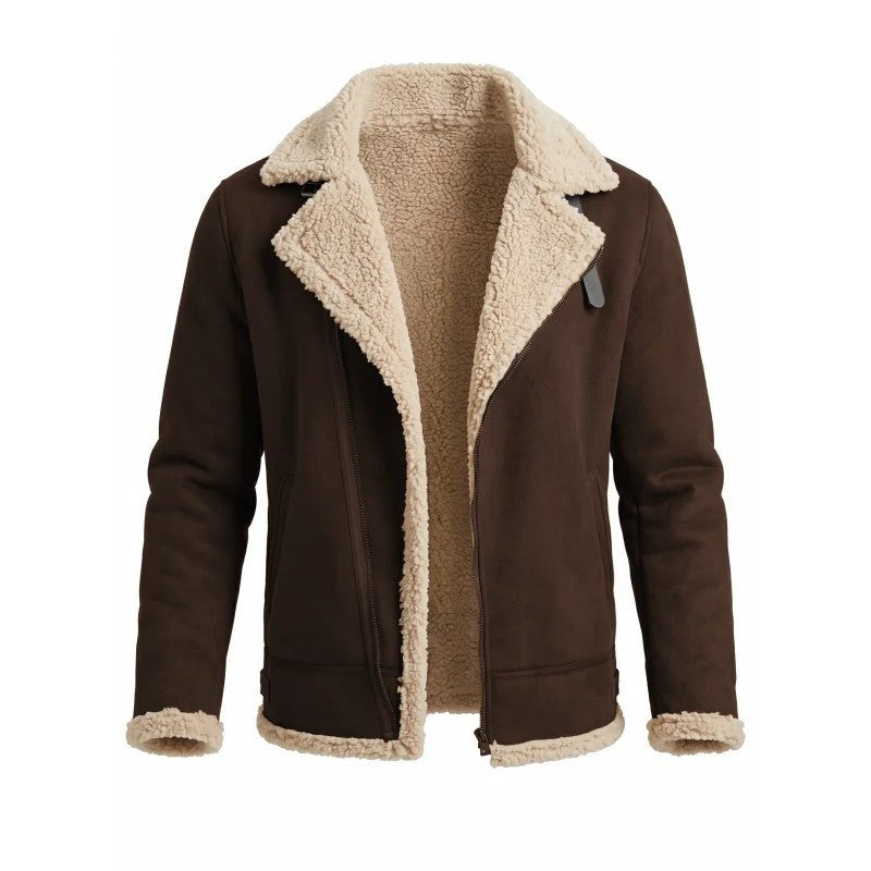 Oscar Shearling Lined Aviator Jacket