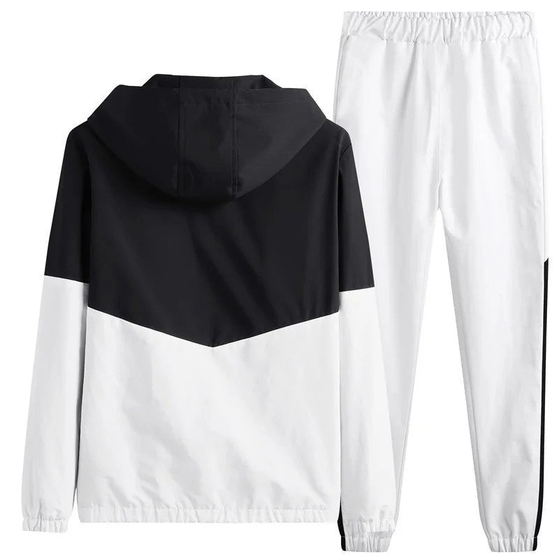 Ruvino Colorblock Hooded Windbreaker Tracksuit