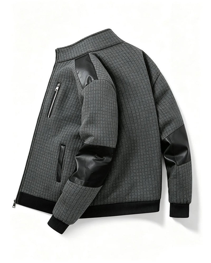 Samuel Quilted Fleece Panel Zip Jacket