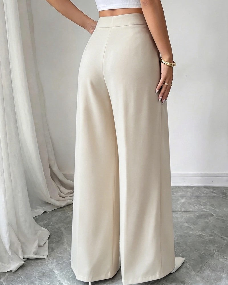 Sara Women's Wide-Leg High Waist Pants