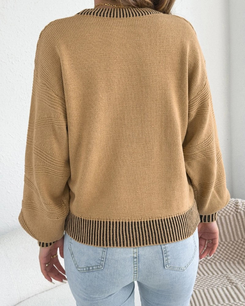 Sarah Women's Relaxed Textured Knit Sweater