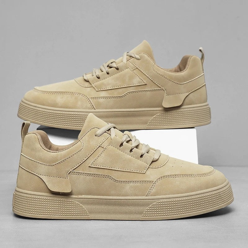Varlo Textured Low-Top Retro Sneakers