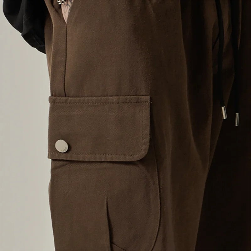 Vesquin Relaxed Drawstring Cargo Pants