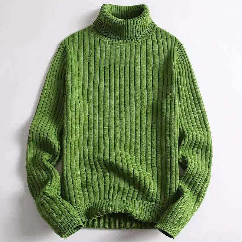 Alexander Ribbed Knit Turtleneck Sweater