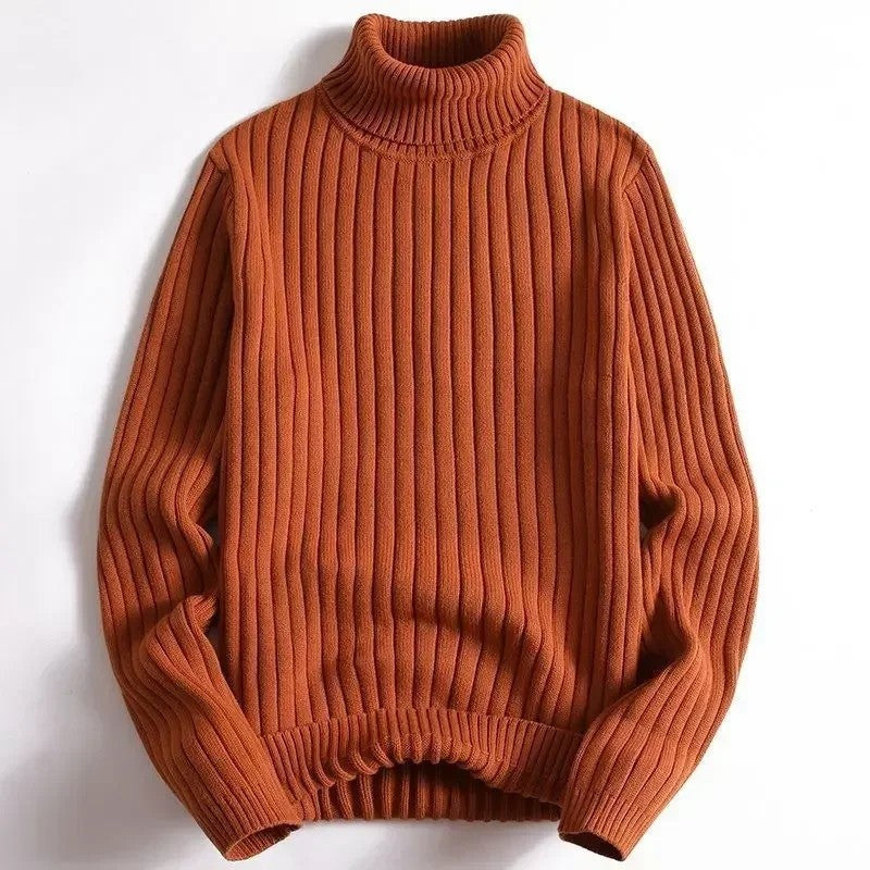 Alexander Ribbed Knit Turtleneck Sweater