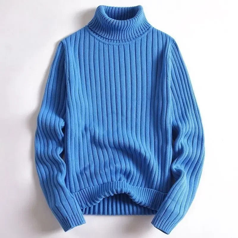 Alexander Ribbed Knit Turtleneck Sweater
