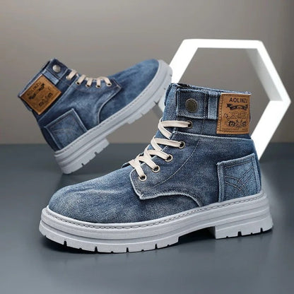 Alvorn Relaxed Canvas High-Top Boots