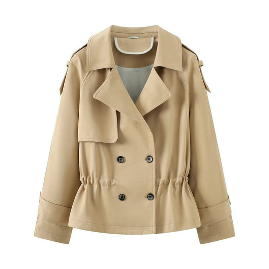 Angela Relaxed Cropped Trench Jacket