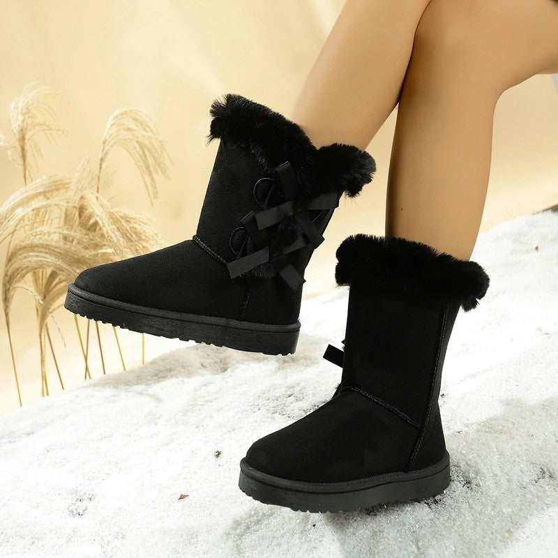Arlise Bow Detail Faux Fur Winter Boots