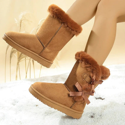 Arlise Bow Detail Faux Fur Winter Boots