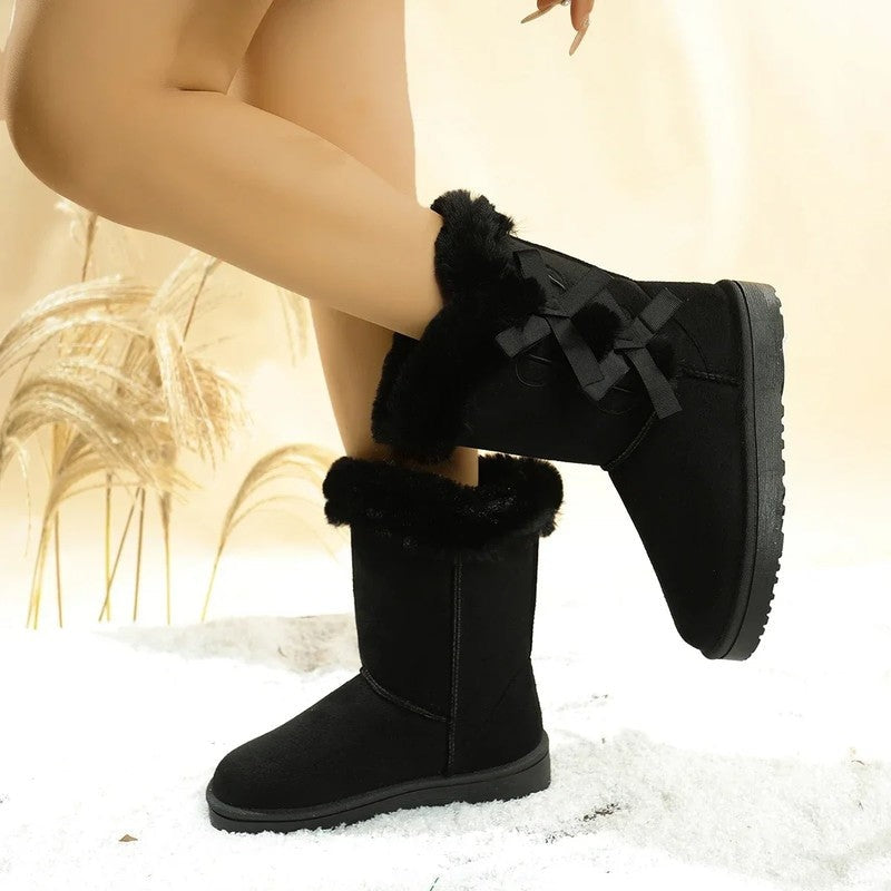 Arlise Bow Detail Faux Fur Winter Boots