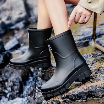 Arvella Chunky Sole Waterproof Rain Boots