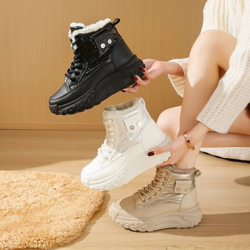 Astrid Platform Faux Fur Lined Ankle Boot