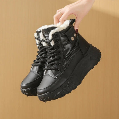 Astrid Platform Faux Fur Lined Ankle Boot