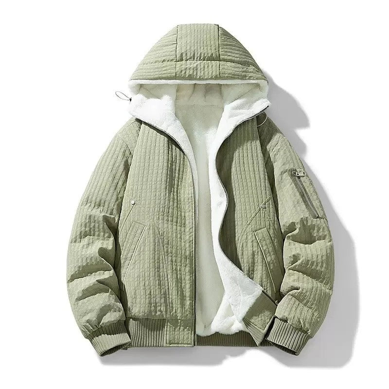 Benjamin Quilted Fleece Lined Hooded Jacket