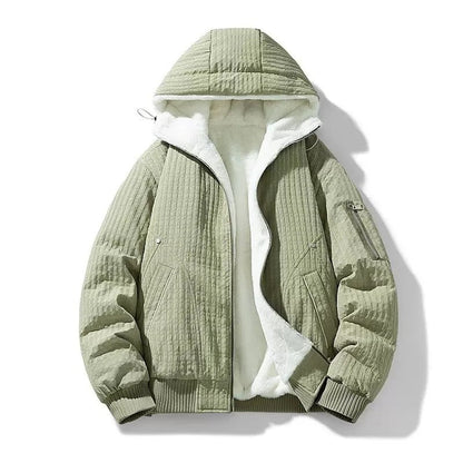 Benjamin Quilted Fleece Lined Hooded Jacket