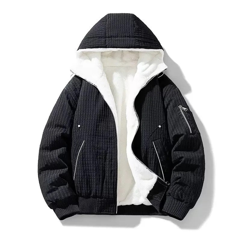Benjamin Quilted Fleece Lined Hooded Jacket