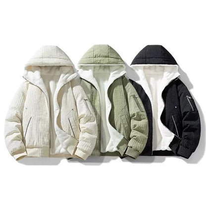 Benjamin Quilted Fleece Lined Hooded Jacket