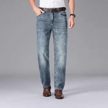 Breslo Relaxed Straight Leg Denim Jeans