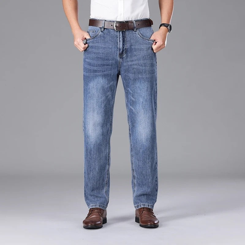 Breslo Relaxed Straight Leg Denim Jeans