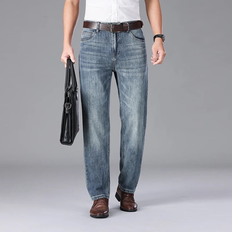 Breslo Relaxed Straight Leg Denim Jeans