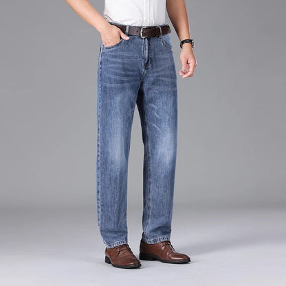 Breslo Relaxed Straight Leg Denim Jeans