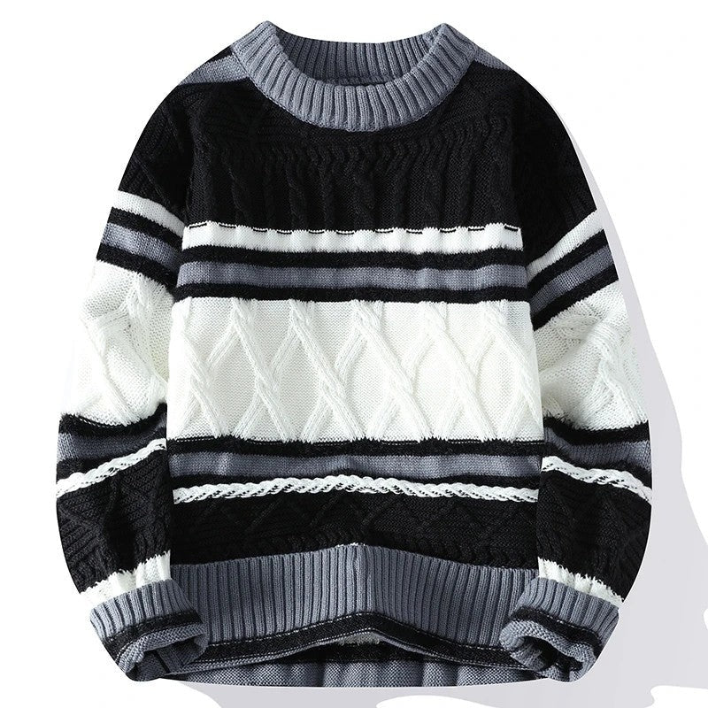 Brionne Textured Stripe Knit Sweater