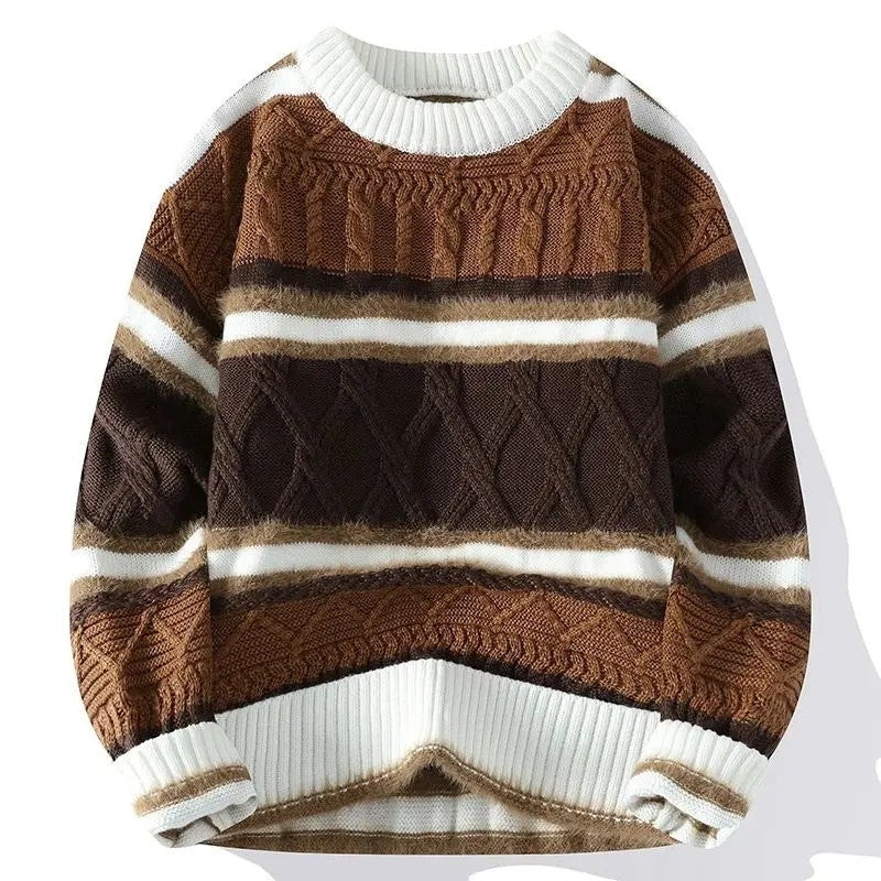 Brionne Textured Stripe Knit Sweater