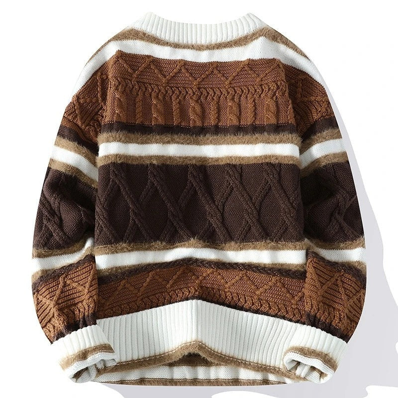 Brionne Textured Stripe Knit Sweater