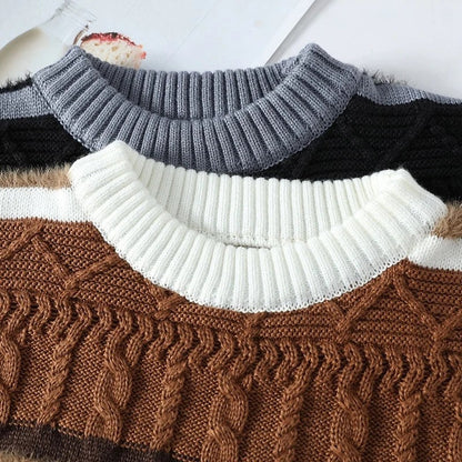 Brionne Textured Stripe Knit Sweater
