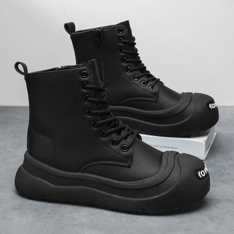 Caleb Chunky Sole Matte Combat Boot