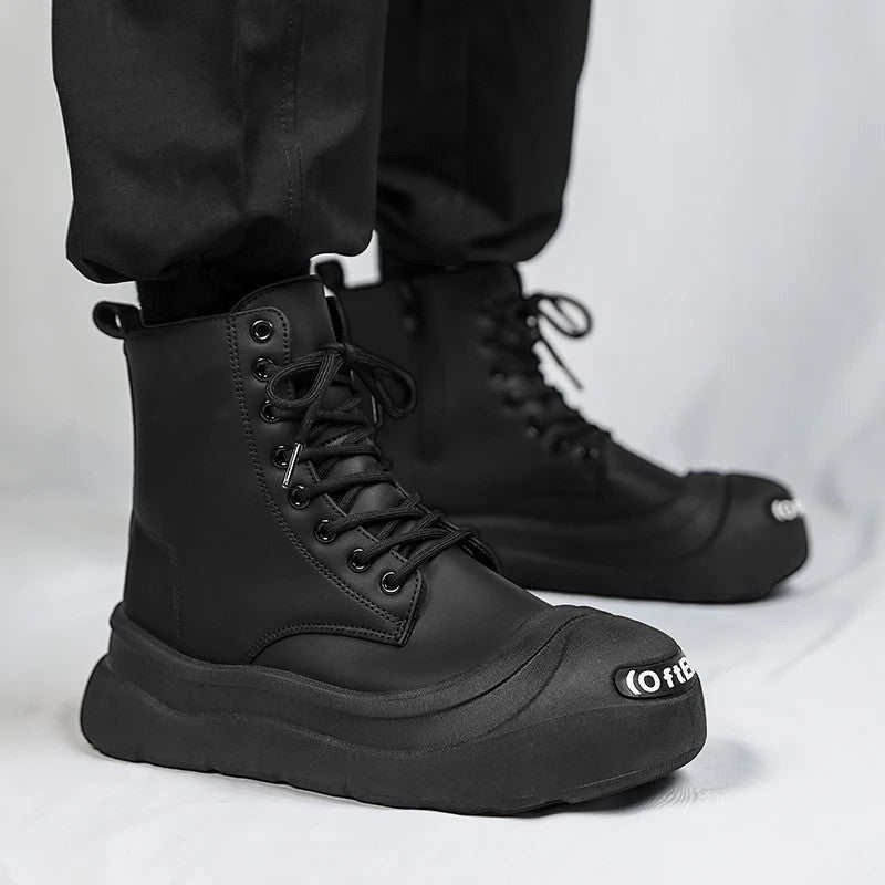 Caleb Chunky Sole Matte Combat Boot