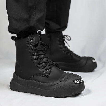 Caleb Chunky Sole Matte Combat Boot