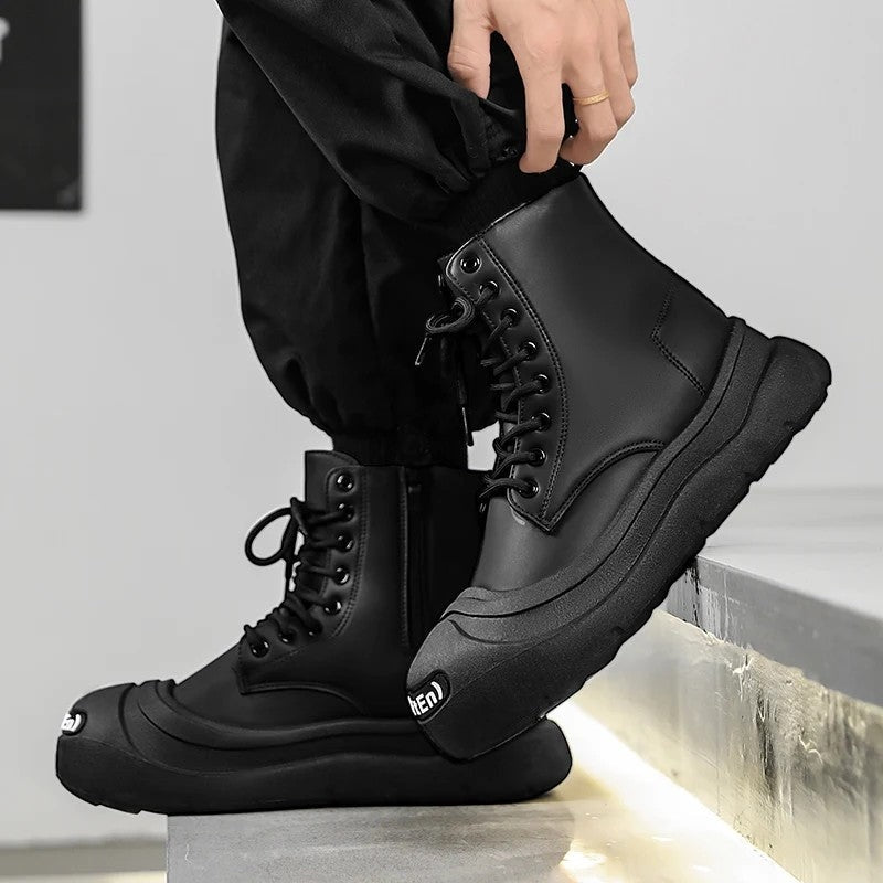 Caleb Chunky Sole Matte Combat Boot
