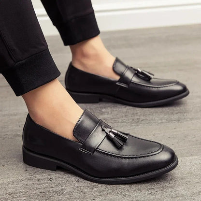 Calviro Tassel Detail Elegant Loafers