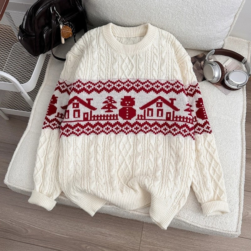 Carlo Nordic Cable Knit Sweater