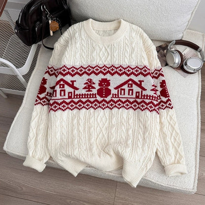 Carlo Nordic Cable Knit Sweater