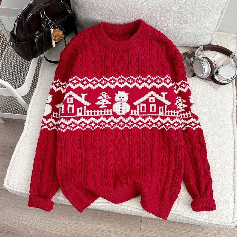 Carlo Nordic Cable Knit Sweater