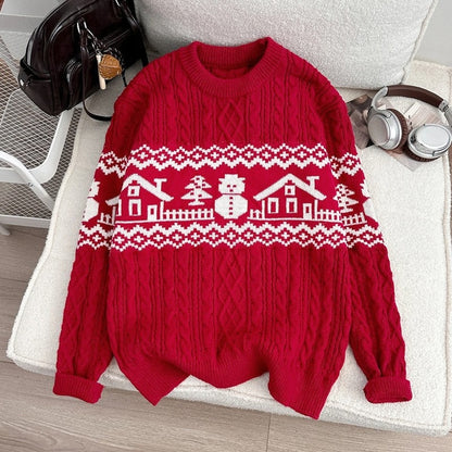 Carlo Nordic Cable Knit Sweater