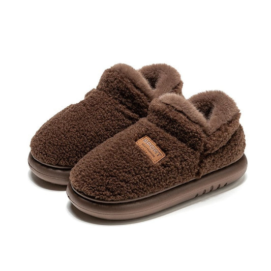 Caspian Plush Fleece Lined House Slippers