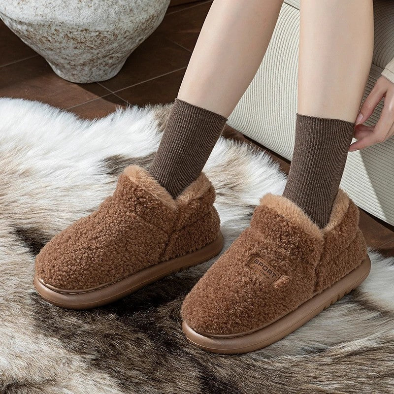 Caspian Plush Fleece Lined House Slippers