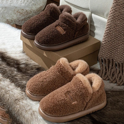 Caspian Plush Fleece Lined House Slippers
